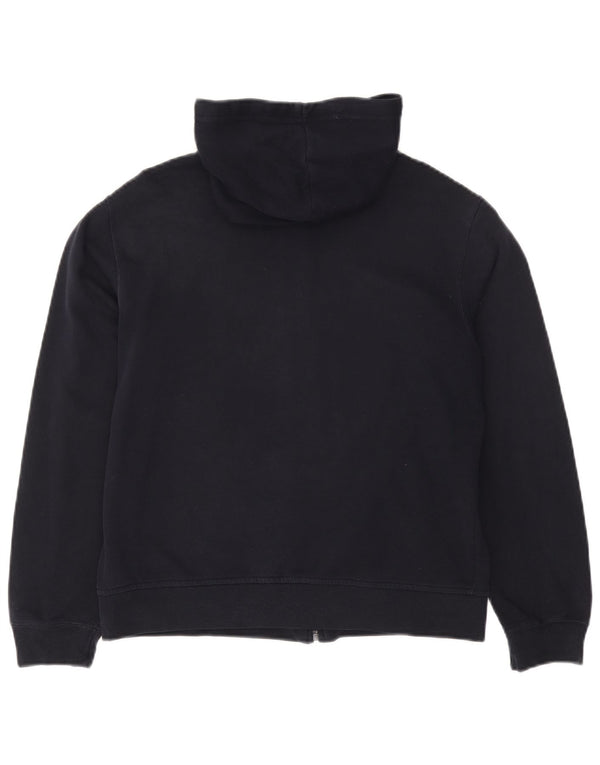 Marks & Spencer Damski sweter z kapturem i zamkiem UK 12, średni granatowy, bawełniany