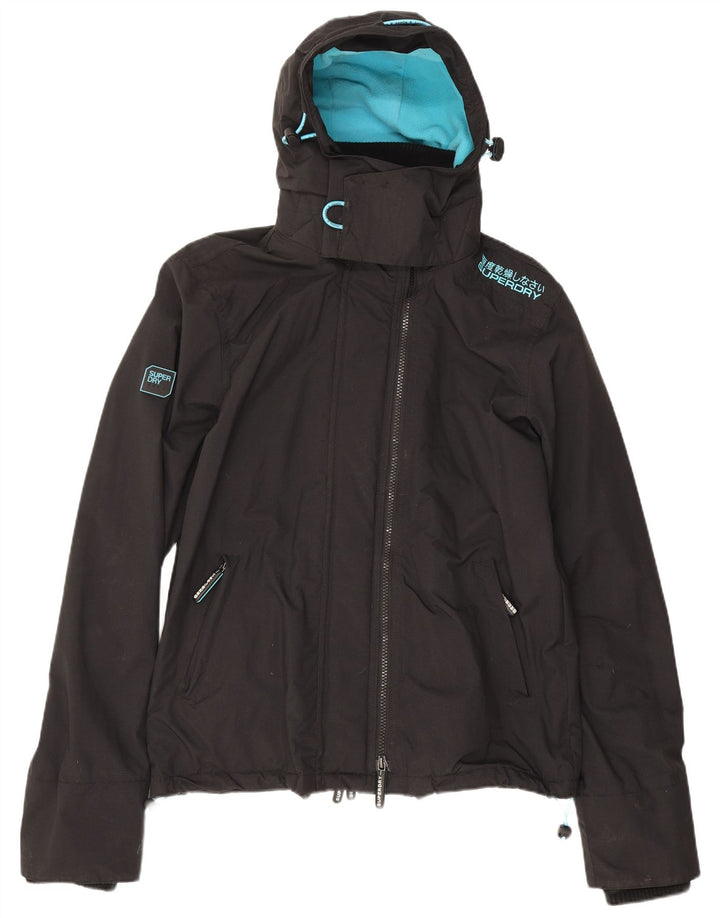 Męska wiatrówka z kapturem Superdry UK 38, średnia czarna