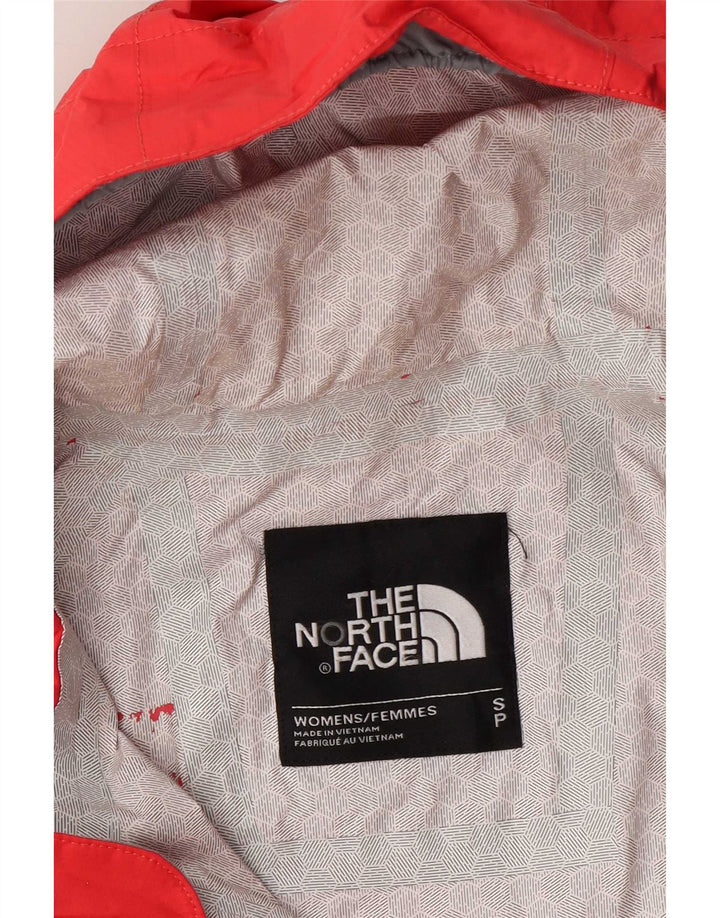 Damska kurtka przeciwdeszczowa z kapturem The North Face UK 10, mała pomarańczowa