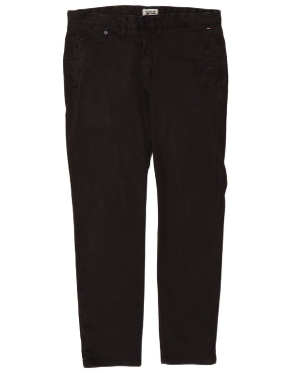 Męskie proste spodnie chino TOMMY HILFIGER W33 L32 Szara bawełna