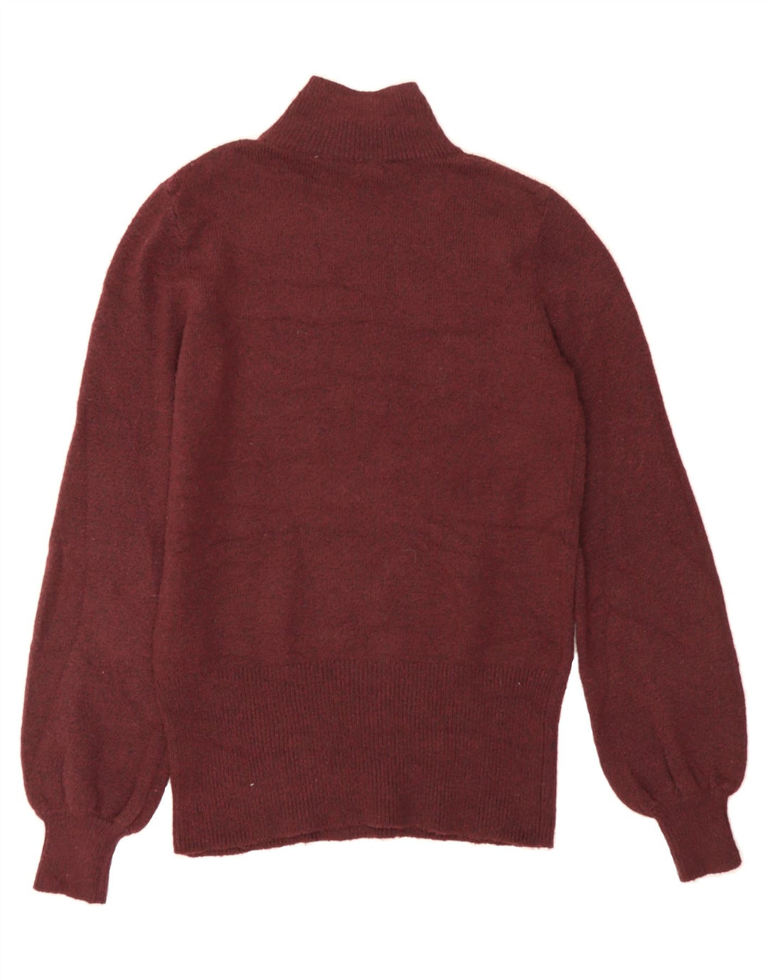 OASIS Womens Turtle Neck Jumper Sweater UK 6 XS Maroon Polyester Vintage Oasis and Second-Hand Oasis from Messina Hembry 