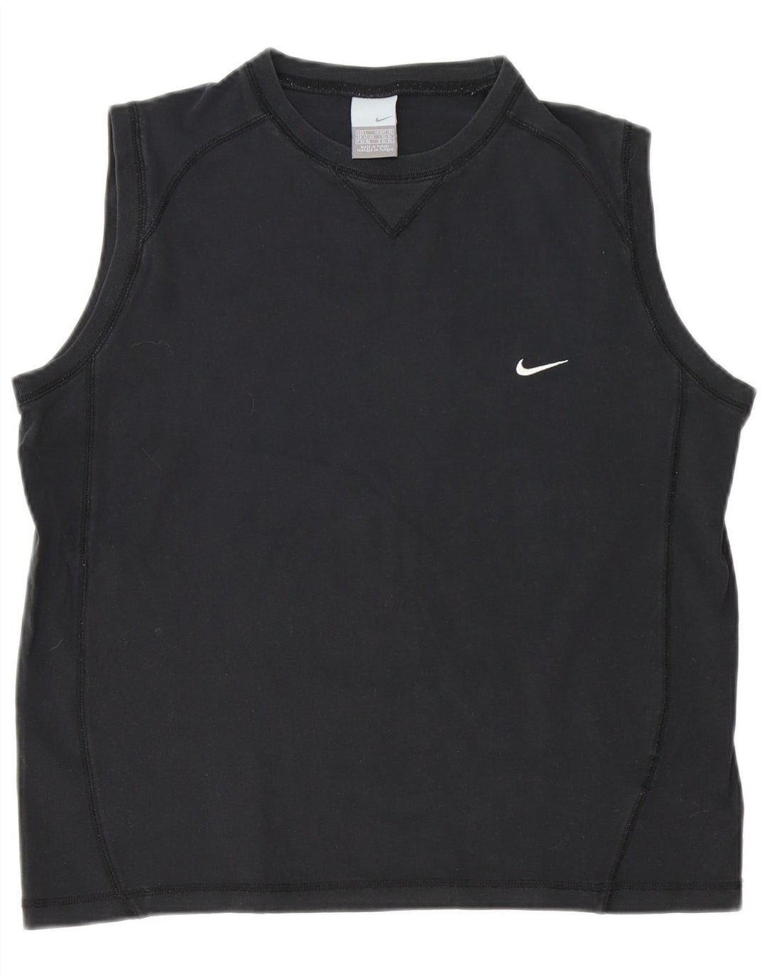 Męska koszulka z kamizelką Nike, UK 42/44, duża, czarna bawełna