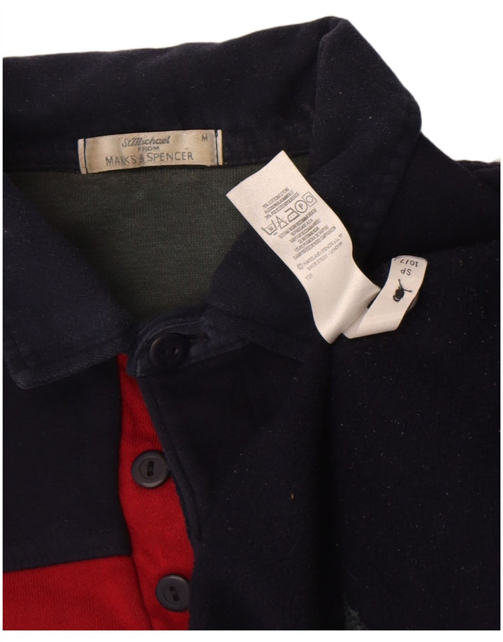 Marks & Spencer Męski sweter St. Michael w średnie granatowe paski
