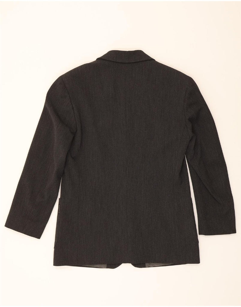 ARMANI Mens Milano 3 Button Blazer Jacket UK 40 Large Grey Polyester Vintage Armani and Second-Hand Armani from Messina Hembry 