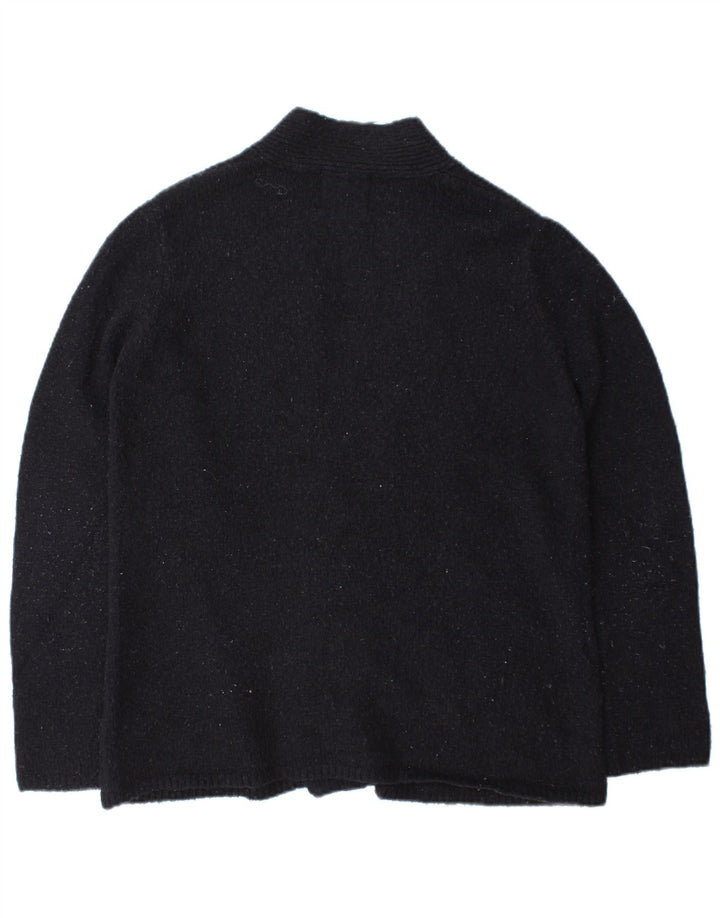 Sweter damski Zara z otwartym kardiganem UK 14, średni granatowy