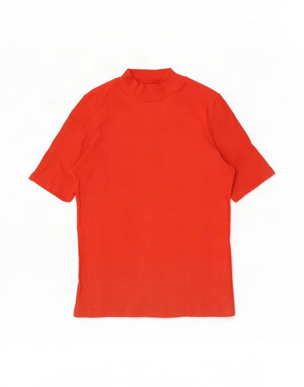 Marks & Spencer T-shirt damski Top UK 14, duży, czerwony, bawełniany