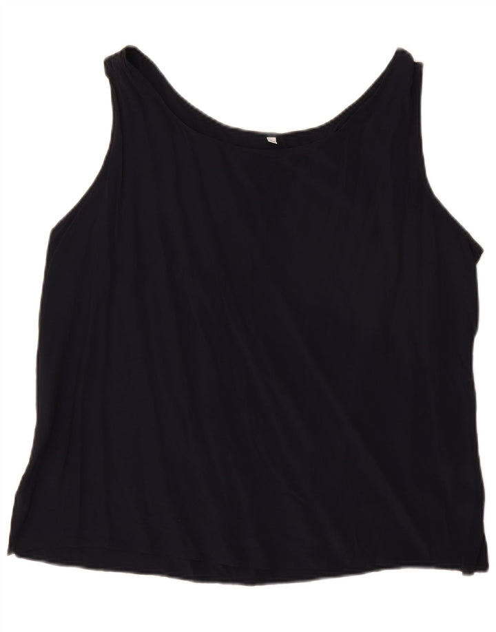 Vintage damska kamizelka Top IT 50 XL, czarna, octanowa