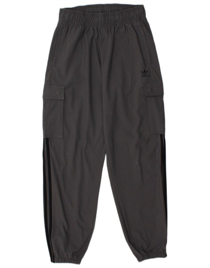 Damskie spodnie dresowe ADIDAS Cargo Joggers UK 12 Średni szary