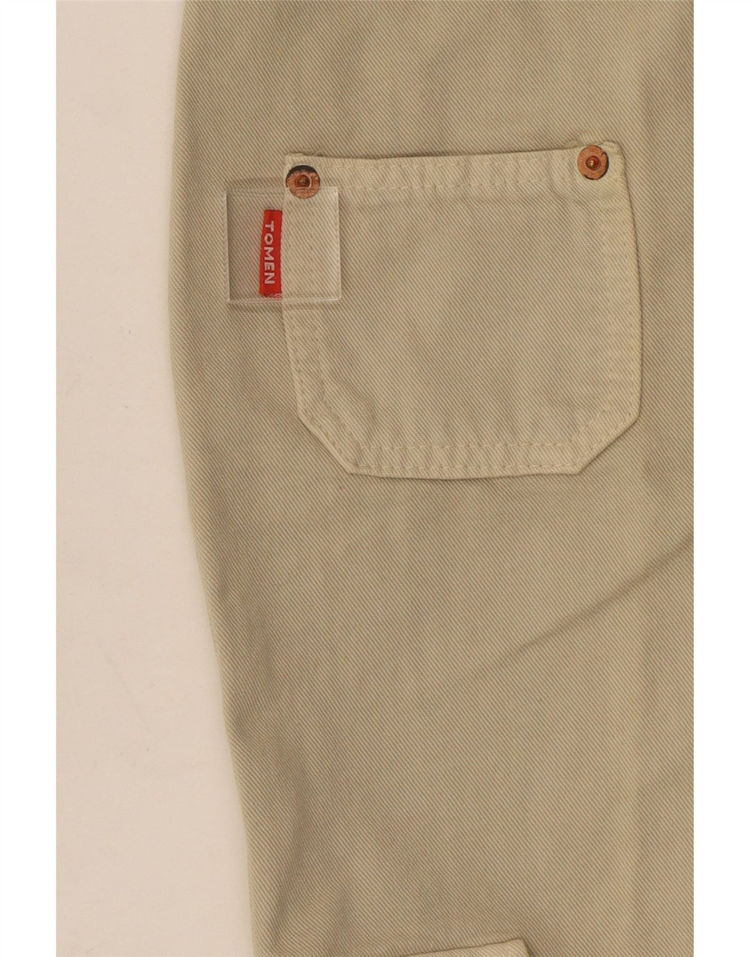 Vintage damskie spodnie Flare Cargo W22 L31 beżowe