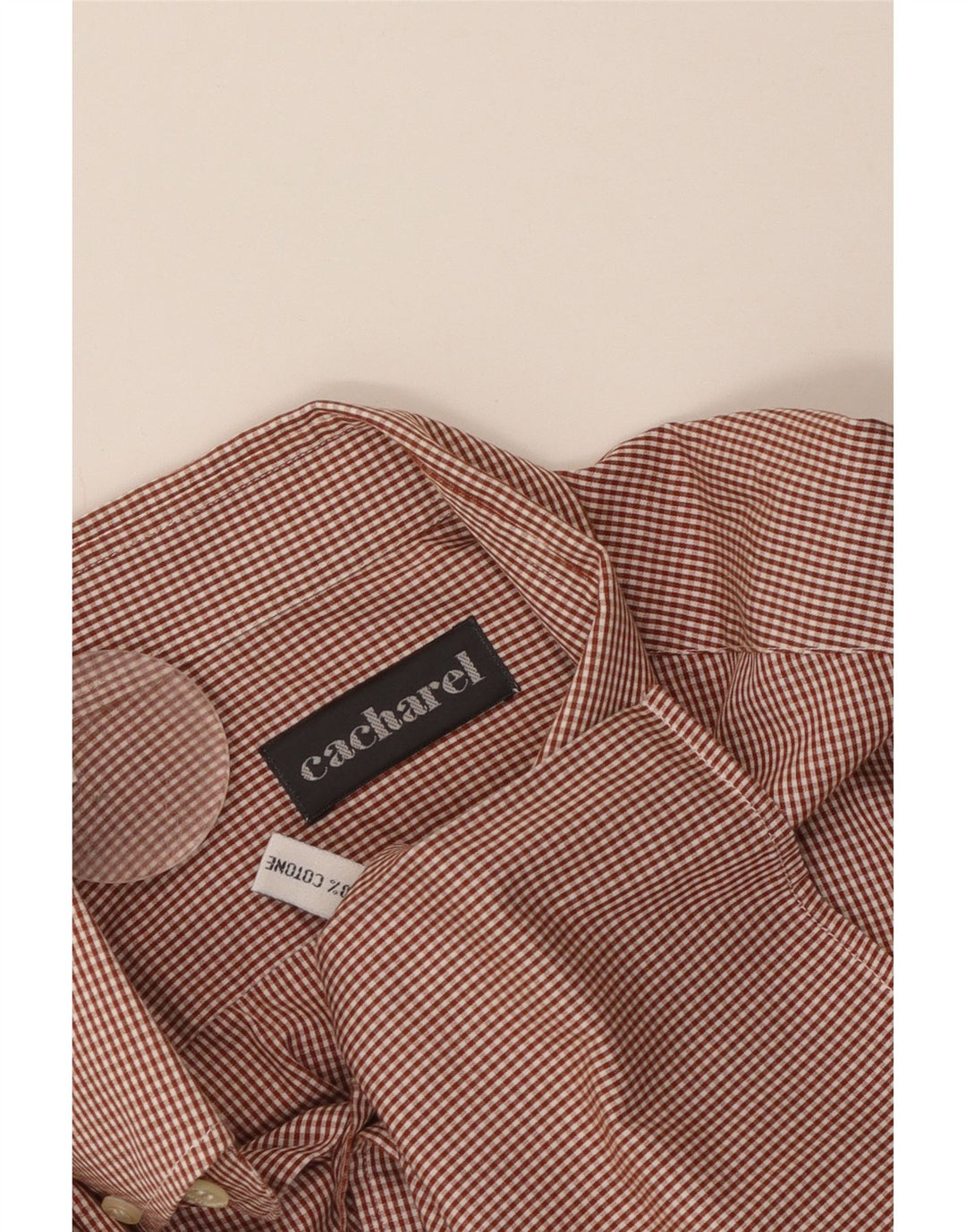 Koszula męska Cacharel rozmiar 16, duża, czerwona bawełniana kratka