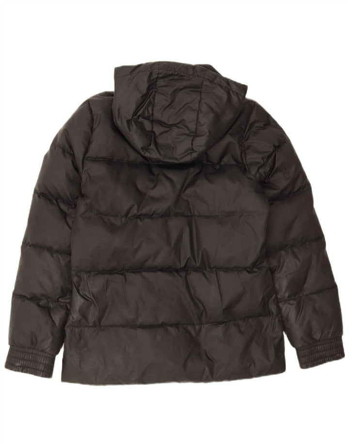 Damska wyściełana kurtka z kapturem Adidas UK 8/10 Mały czarny poliester