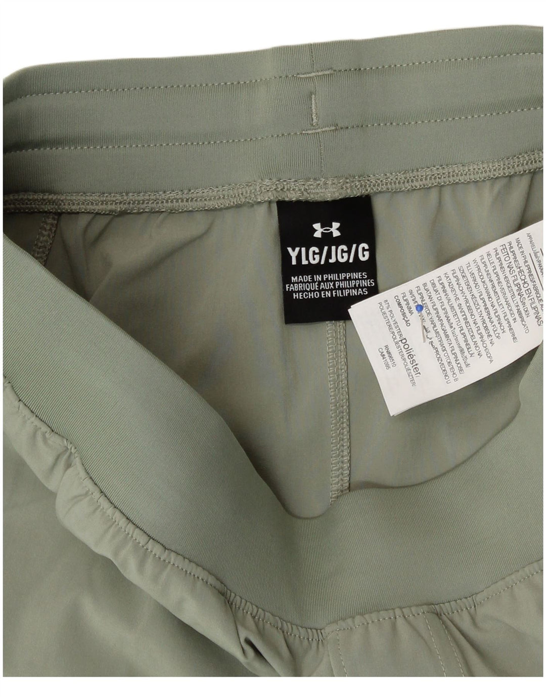 Spodnie dresowe chłopięce Under Armour 11-12 lat, duże, zielone, sportowe