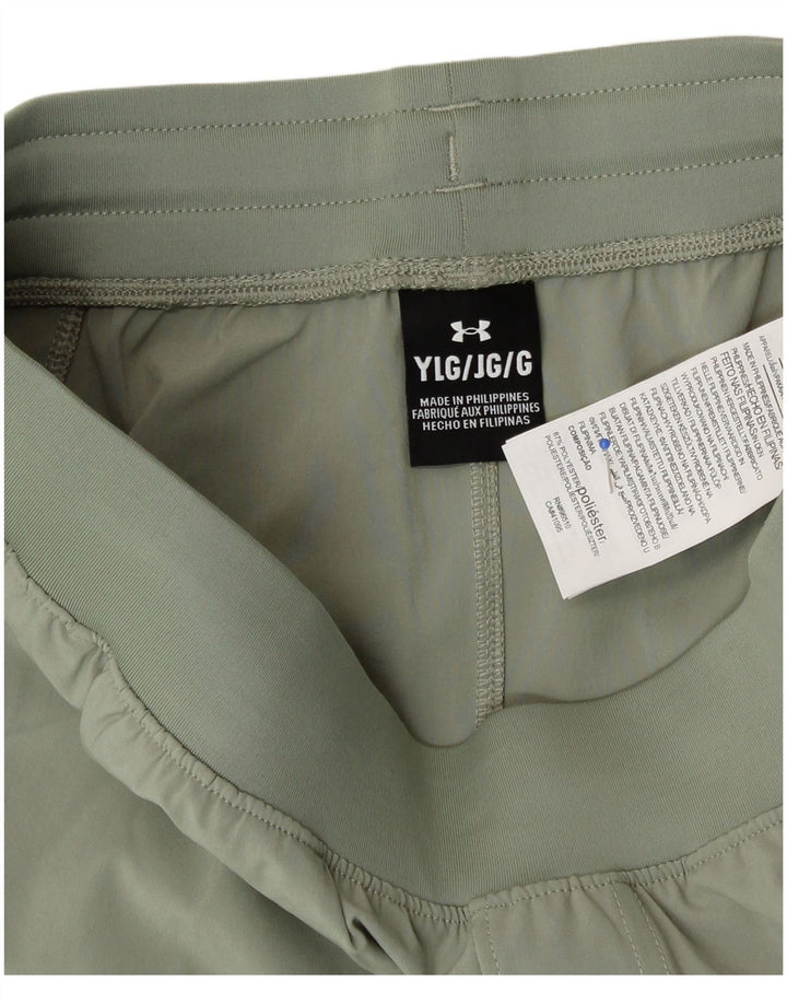 Spodnie dresowe chłopięce Under Armour 11-12 lat, duże, zielone, sportowe