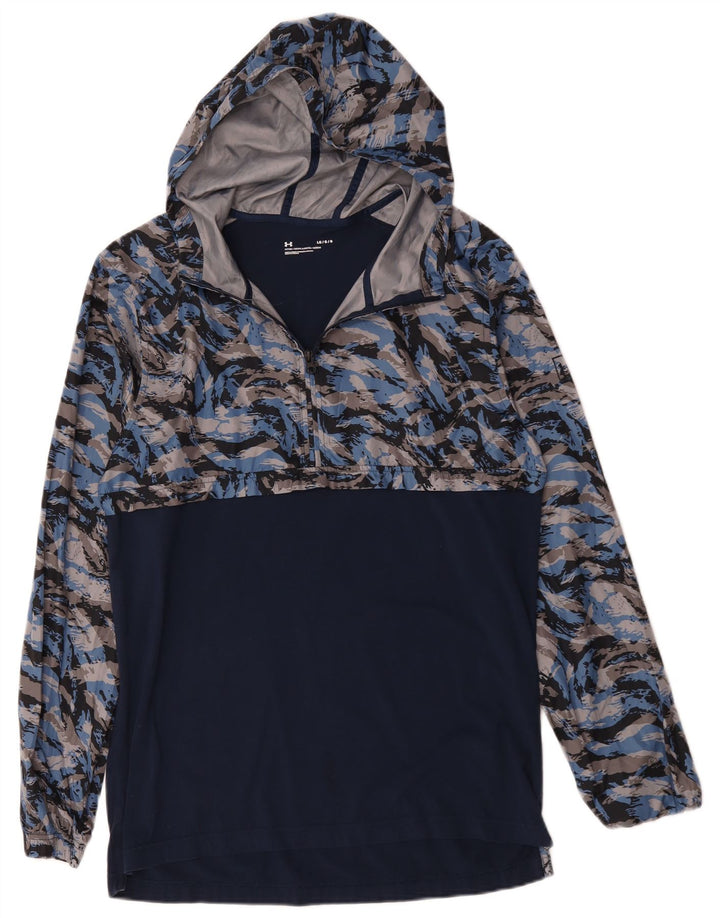 Męski dres z kapturem Under Armour, duży, granatowy, kamuflaż