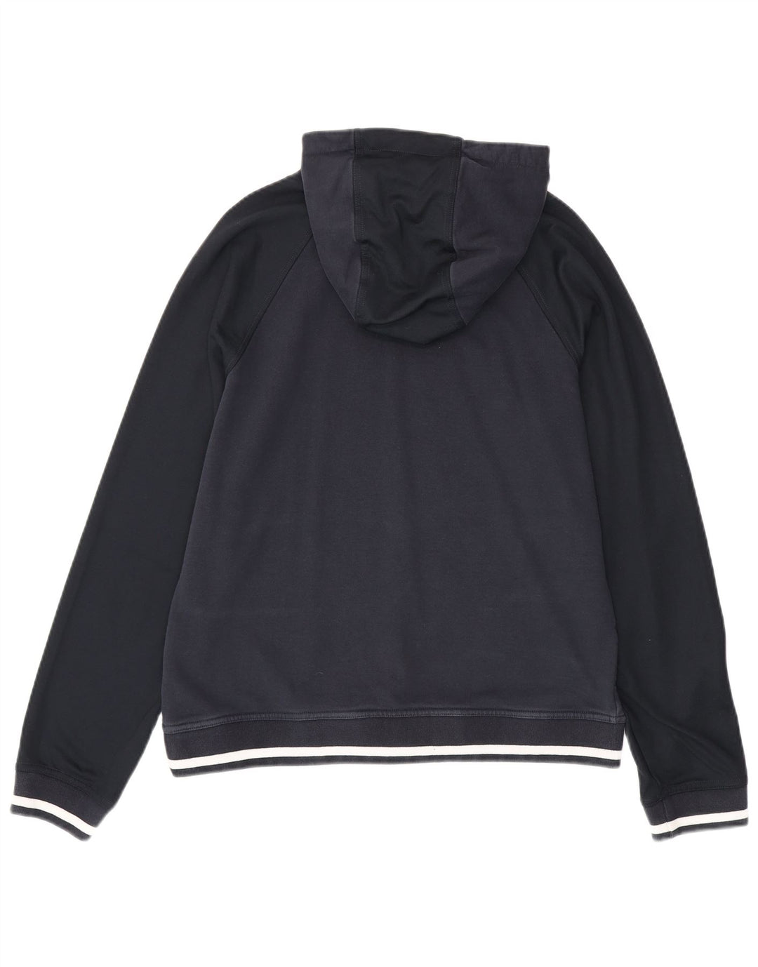 ARMANI EXCHANGE Męski sweter z kapturem i grafiką, duży, granatowy, bawełniany