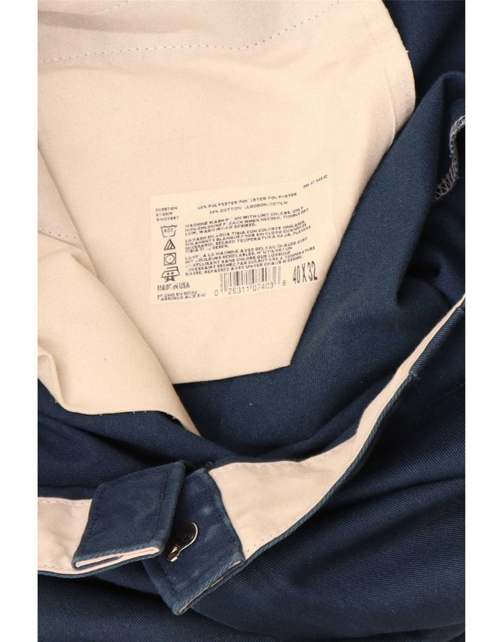 Męskie proste spodnie chino Dickies W40 L32 granatowy poliester