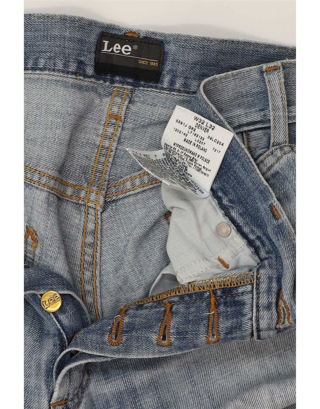 Damskie dżinsy Lee Denver Bootcut W32 L32 Niebieskie bawełniane