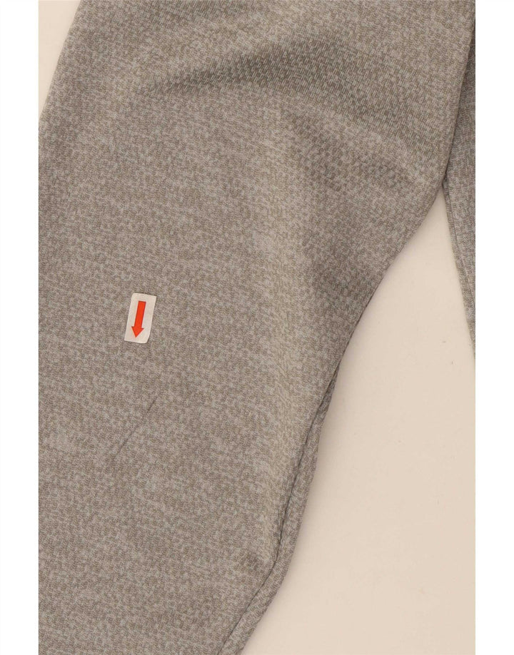 Męska bluza z kapturem Adidas z grafiką, mała, szara, z poliestru