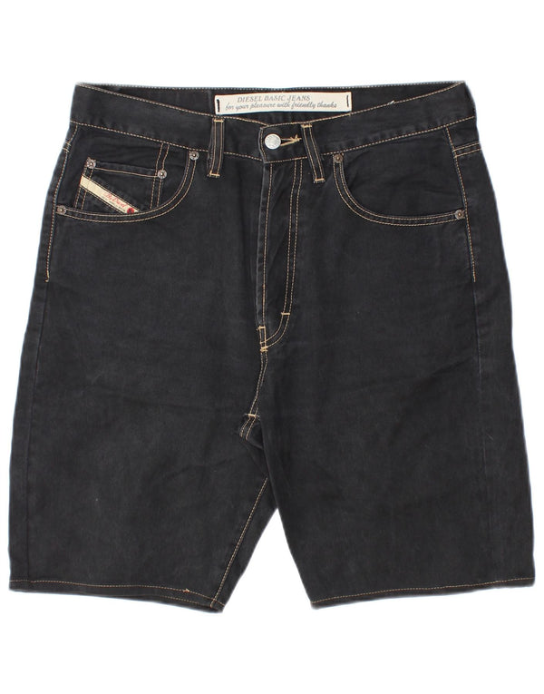 DIESEL Mens Denim Shorts W32 Medium  Black Cotton