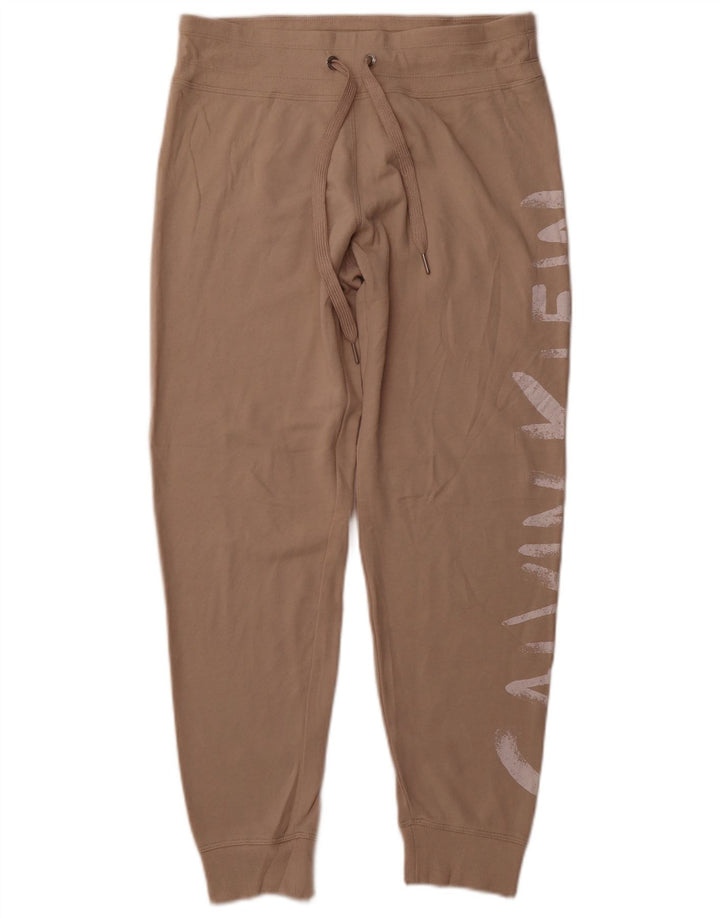 Damskie spodnie dresowe Calvin Klein Joggers UK 12 Średni brązowy bawełniany