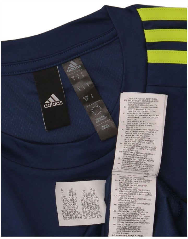 Koszulka męska Adidas Aeroready Top, mała, granatowa, z poliestru