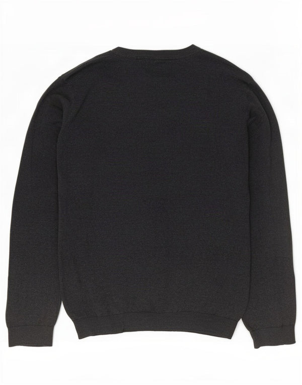 Marks & Spencer Boys V-Neck Jumper Sweater 15-16 Years Grey Cotton