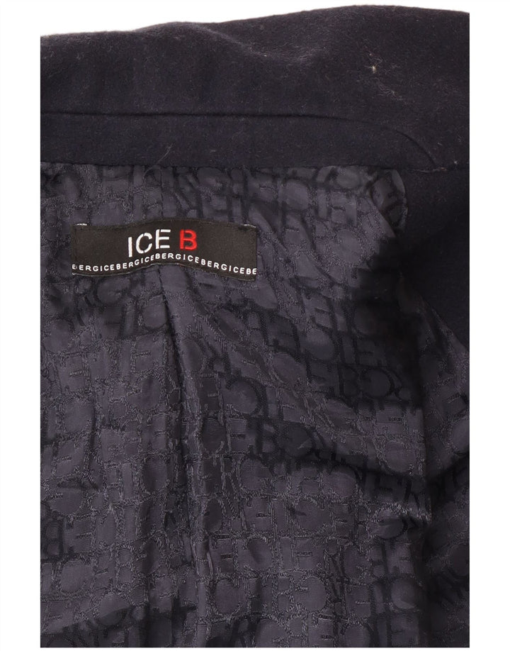 Płaszcz damski Iceberg UK 10, mały, granatowy, wełniany