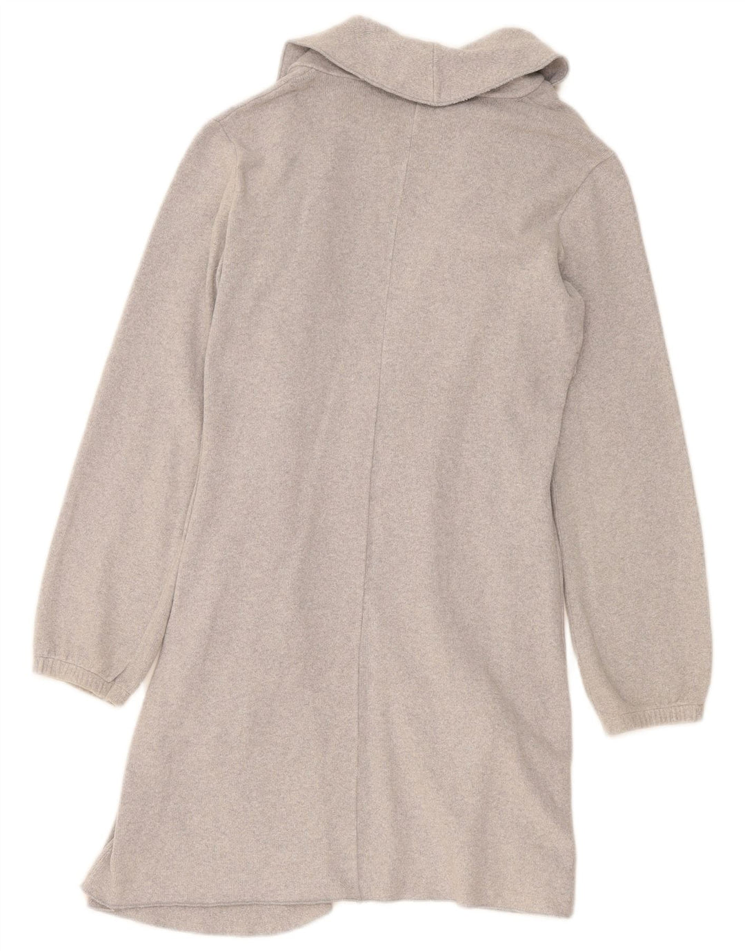 Damski sweter rozpinany Benetton Longline Open Cardigan UK 14, średni szary