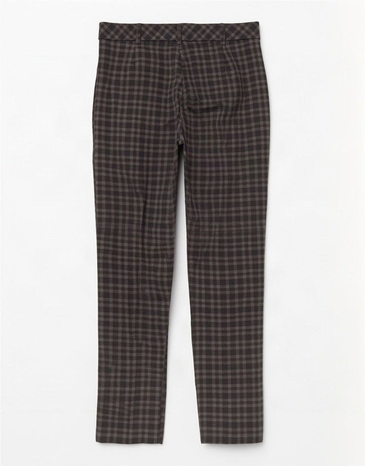 Spodnie damskie Marks & Spencer UK 12 Medium W30 L29 Brązowa kratka