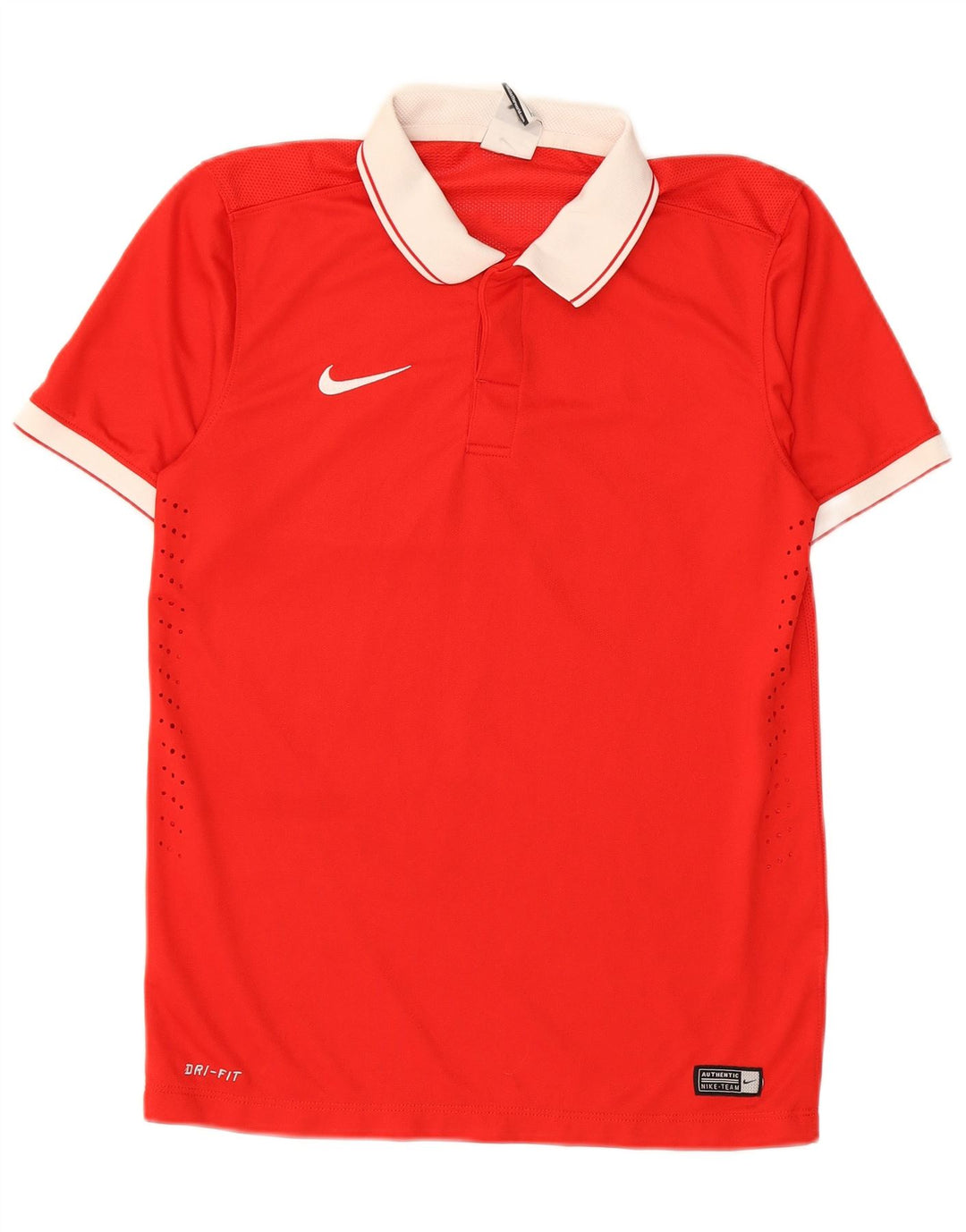 Męska koszulka polo NIKE Dri Fit z grafiką, mała, czerwona