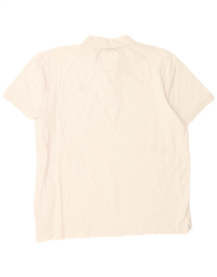Crew Clothing Męska koszulka polo XL, biała, bawełniana