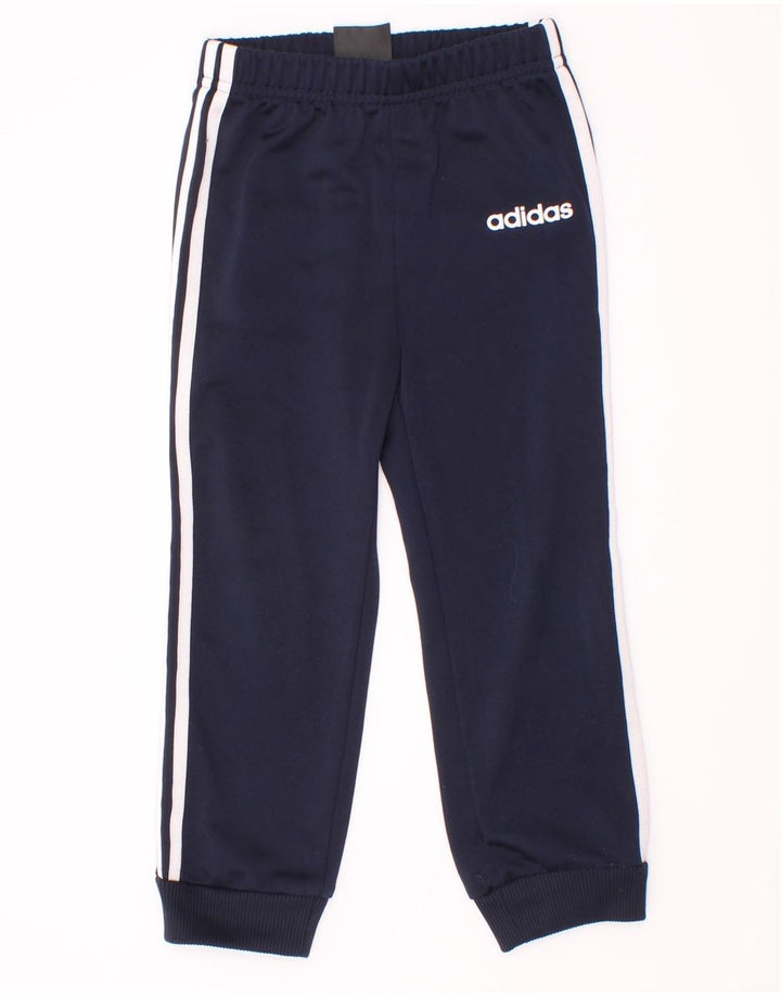 Adidas Chłopięce Spodnie Dresowe Joggery 2-3 Lat Granatowe Poliester