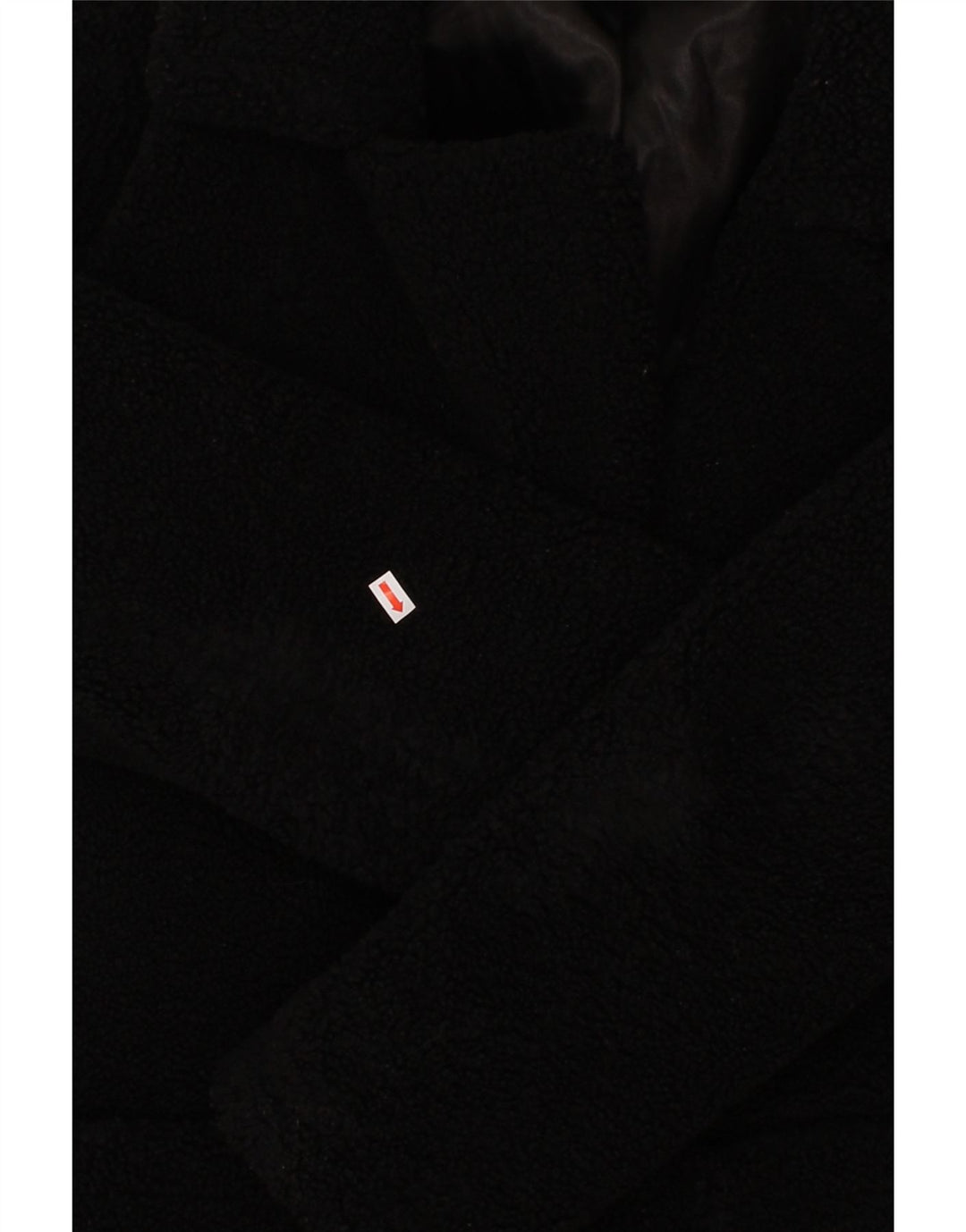 FRENCH CONNECTION Womens Fleece Overcoat UK 14 Medium Black Polyester Vintage French Connection and Second-Hand French Connection from Messina Hembry 
