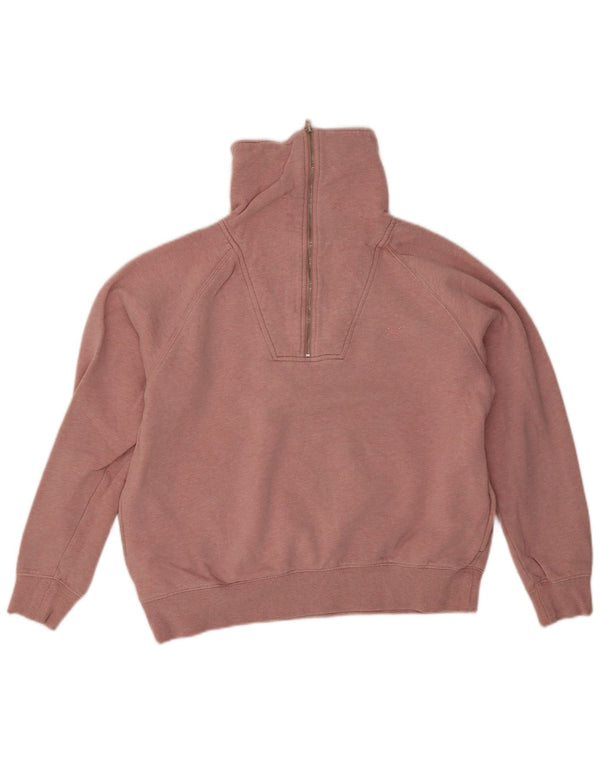 Crew Clothing Damska bluza typu Crop Sweter UK 10 Small Pink Flecked