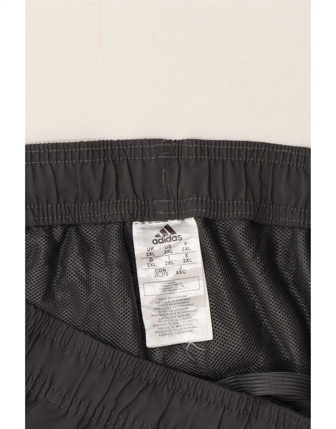 Męskie spodenki sportowe Adidas 2XL Szary poliester