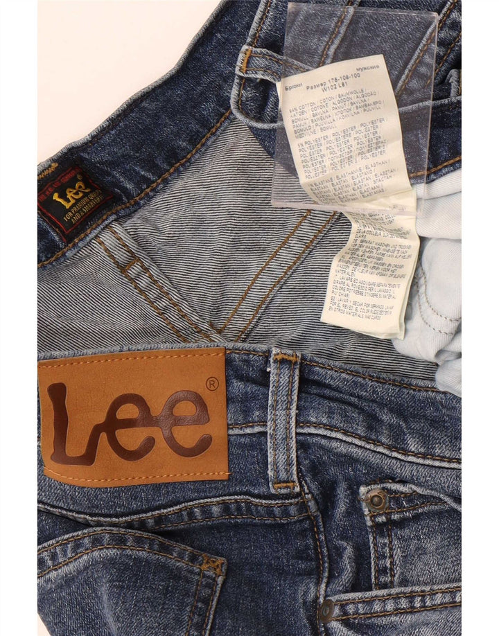Męskie jeansy Lee Rider Cropped W40 L27 Niebieskie, bawełniane
