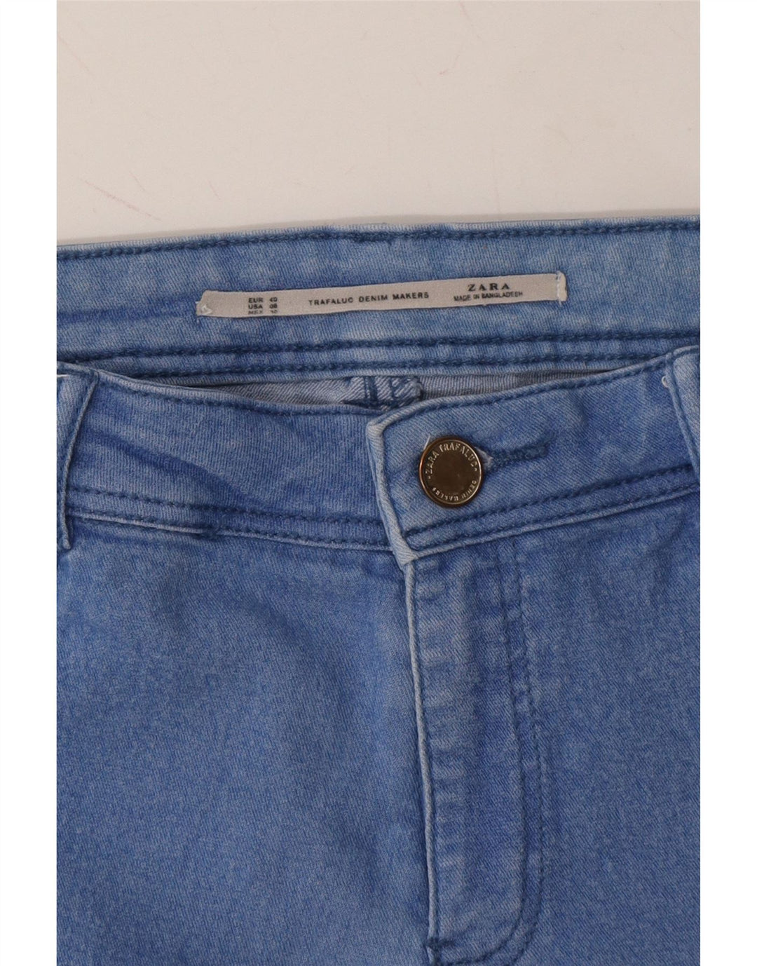 ZARA Womens Distressed Skinny Jeans EU 40 Medium W30 L29 Blue Vintage Zara and Second-Hand Zara from Messina Hembry 