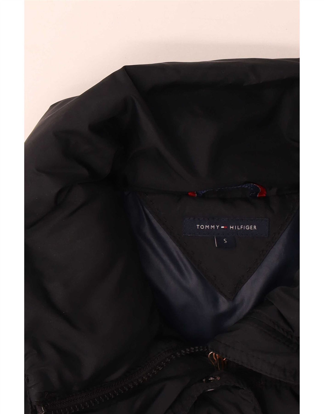 Damska kurtka oversize Tommy Hilfiger UK 10, mała, granatowa