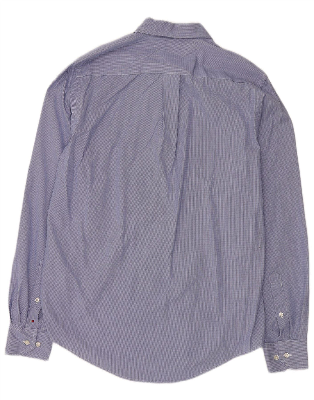 Koszula męska Tommy Hilfiger o dopasowanym kroju, mała, niebieska, bawełniana w pepitkę, klasyczna