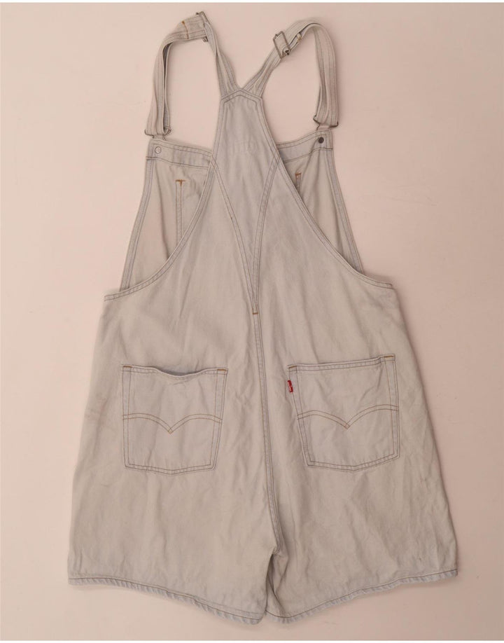 Damskie spodenki jeansowe ogrodniczki Levi's, duże, W34, niebieska bawełna