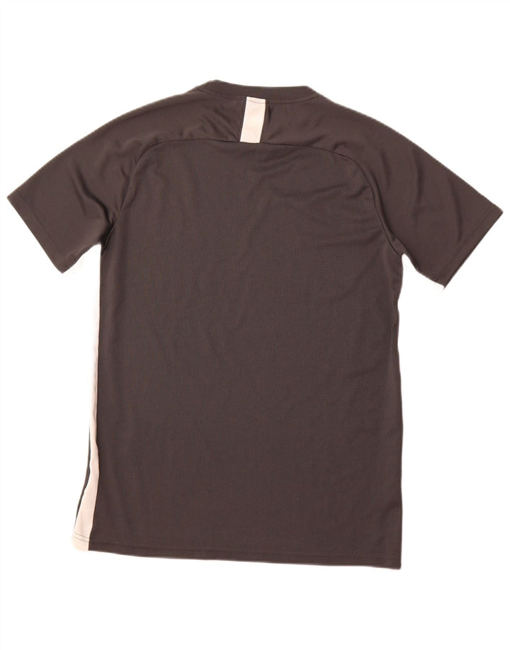 Męski T-shirt z grafiką NIKE, duży, szary, poliestrowy blok kolorów