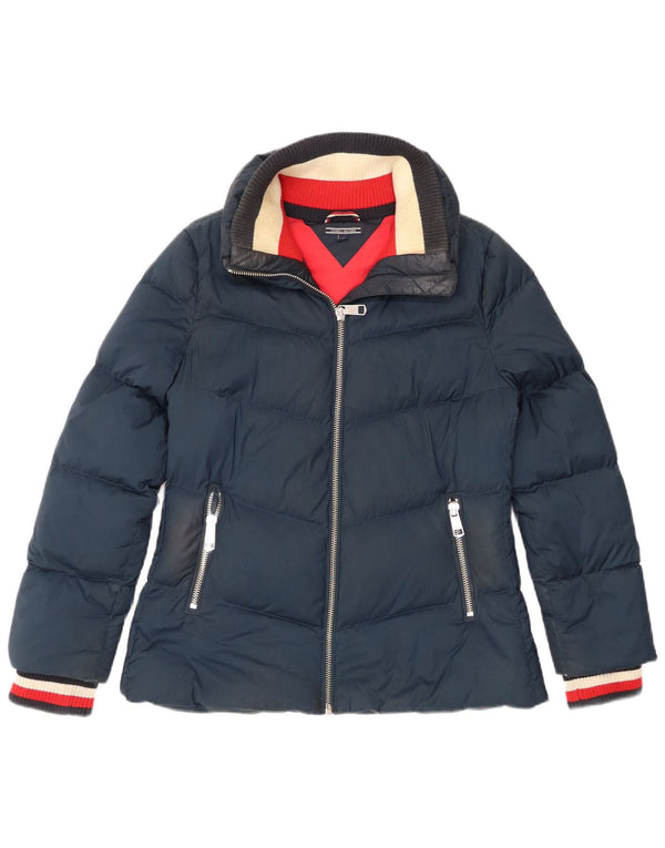 Damska ocieplana kurtka Tommy Hilfiger UK 12, średni granatowy poliester