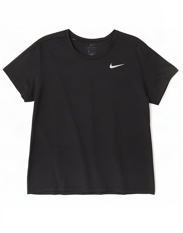 Damska koszulka Nike Dri Fit Top UK 14, duży, czarny poliester