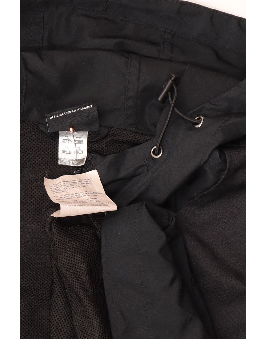 UMBRO Męska bluza dresowa z kapturem XL, czarna, poliestrowa