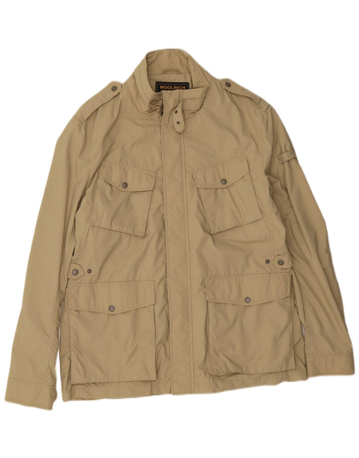Męska kurtka wojskowa Woolrich UK 44 2XL Beżowy nylon