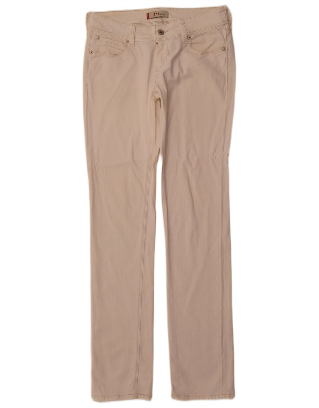 Męskie jeansy Levi's 571 Slim W30 L33 Off White