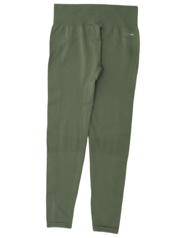 Legginsy Damskie Adidas UK 8/10 Małe Zielone Poliester