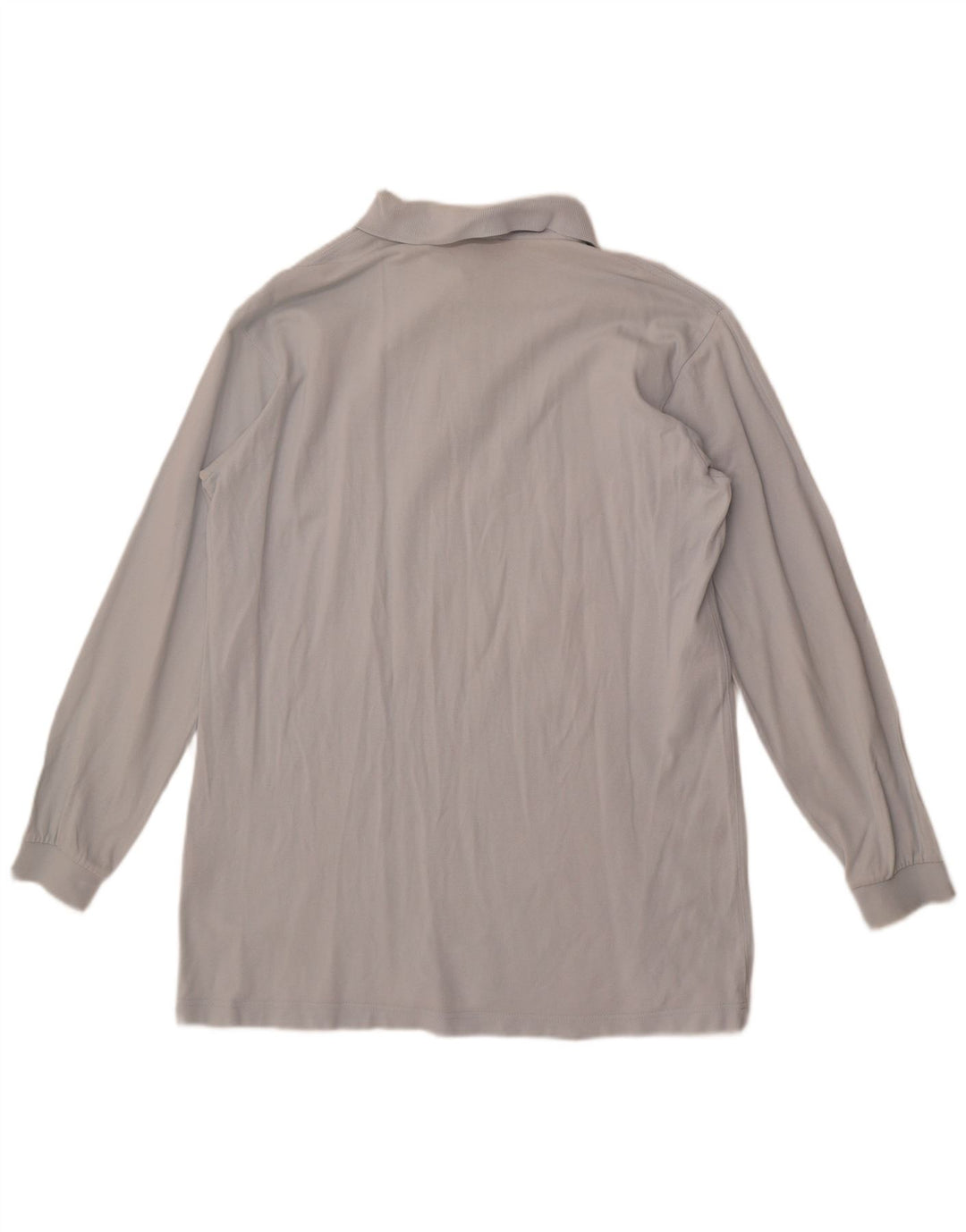 Męska koszulka polo Kappa z długim rękawem, średnia niebieska bawełna