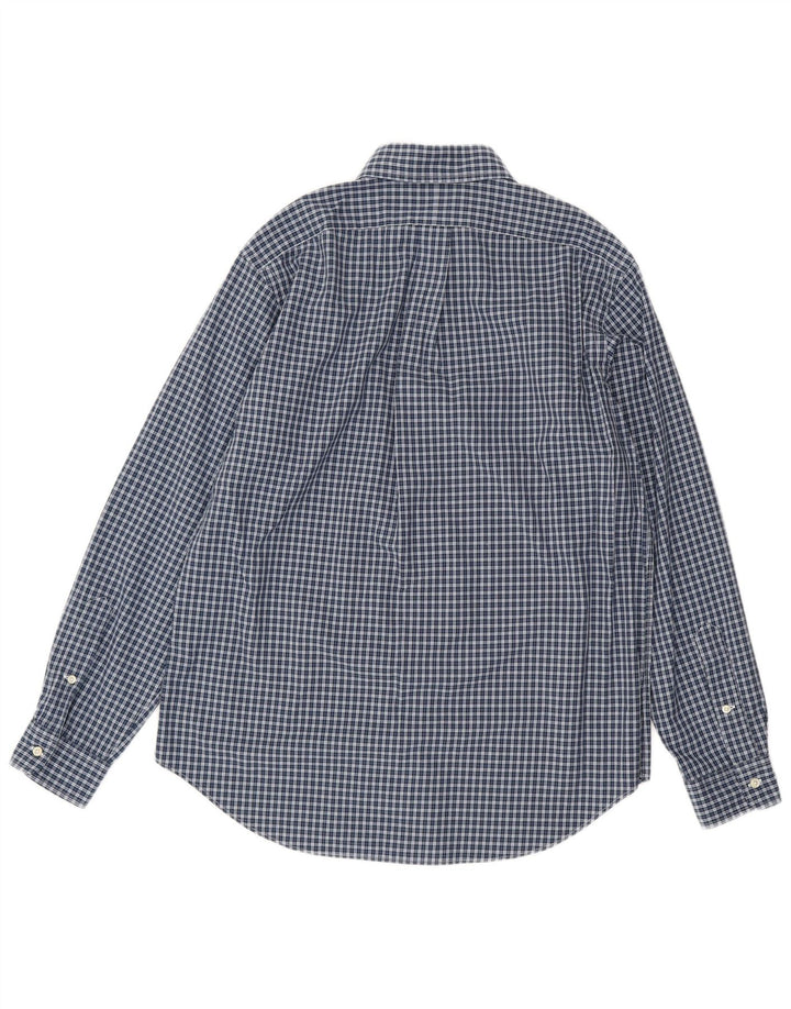 Koszula męska Ralph Lauren o klasycznym kroju, średnia, granatowa, bawełniana w kratkę