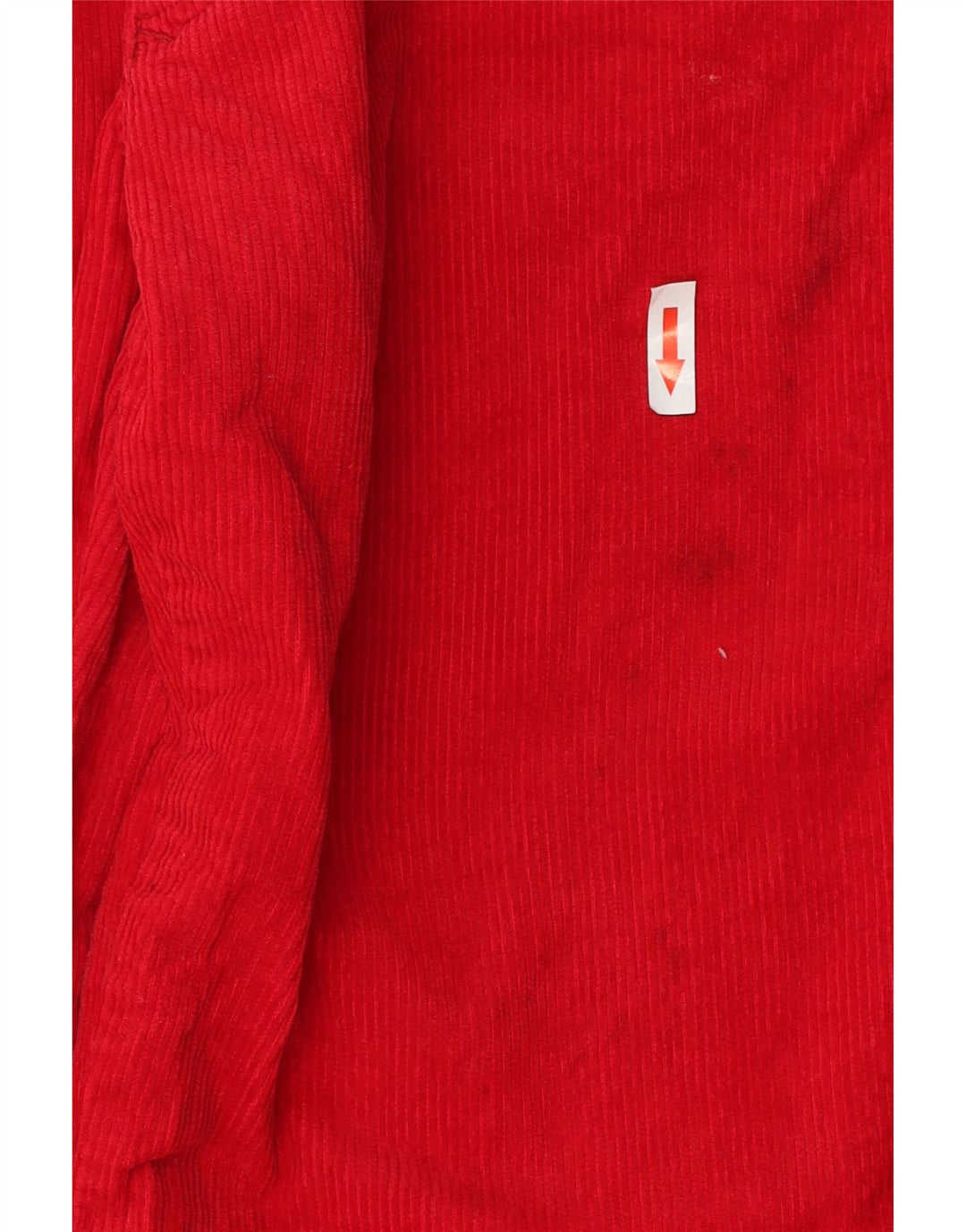 Spodnie damskie Stefanel Slim sztruksowe W28 L30 Czerwona bawełna